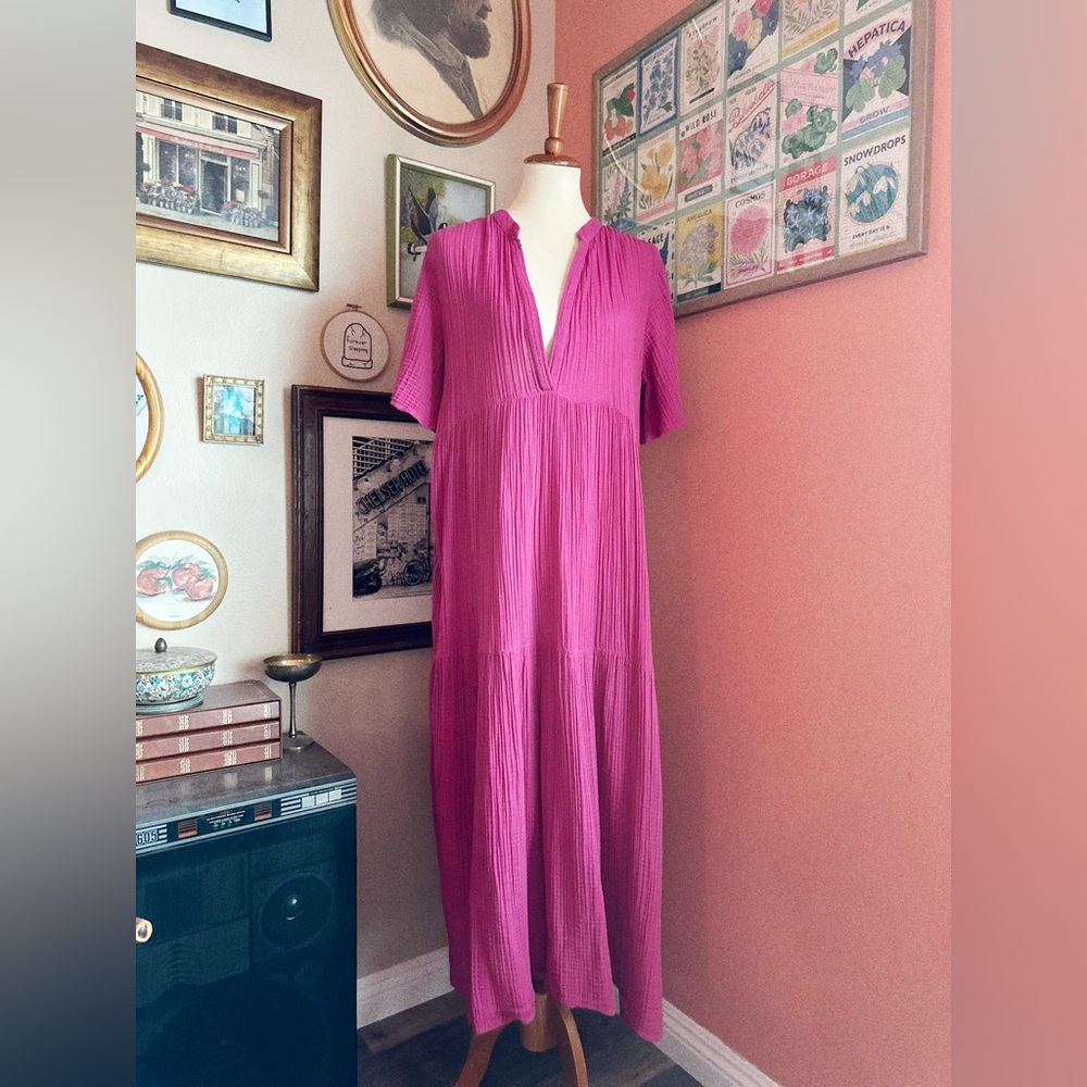 ANTHROPOLOGIE Kallie Flowy Maxi Dress